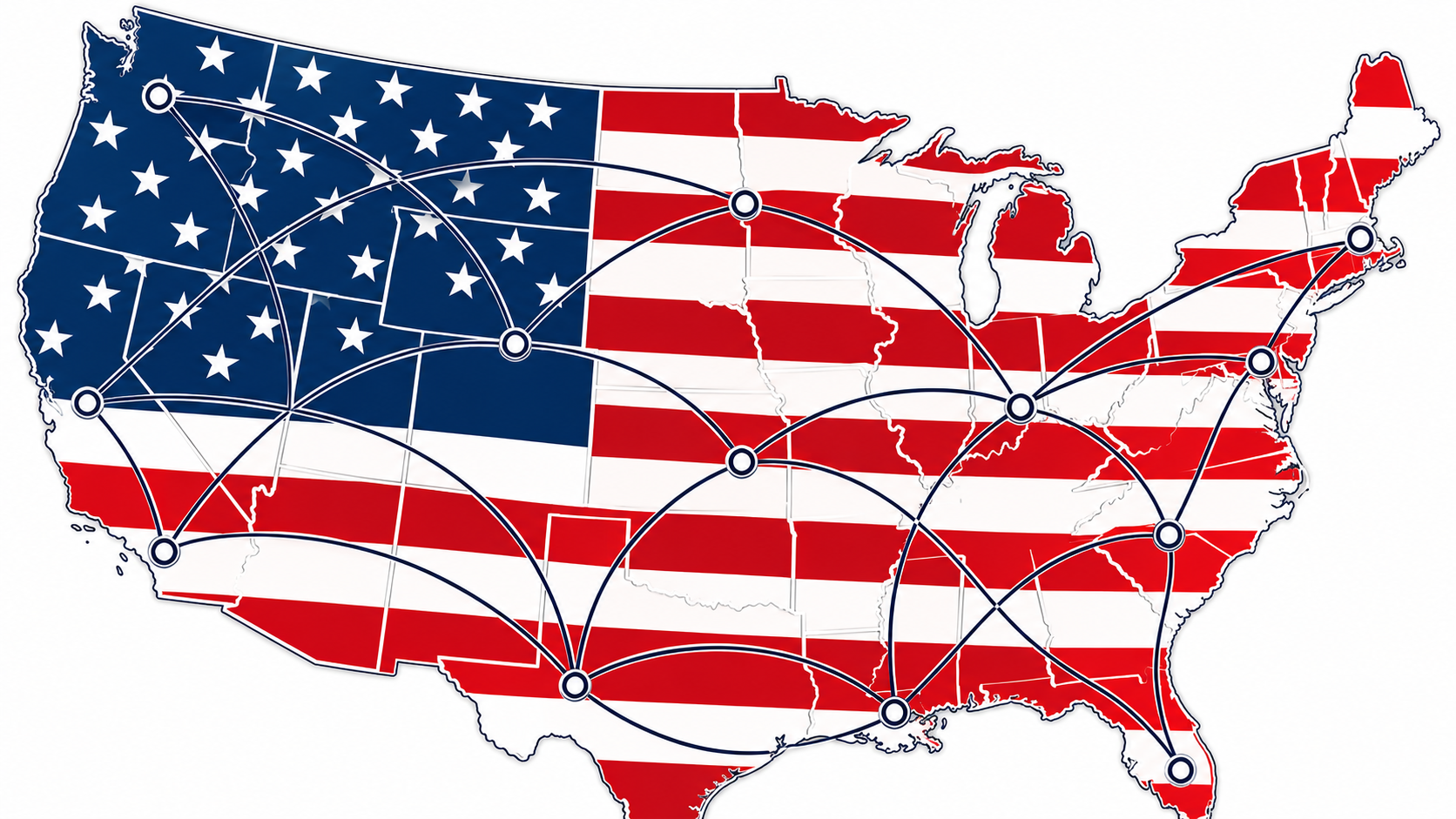 Eagle Truckline United States transportation coverage map